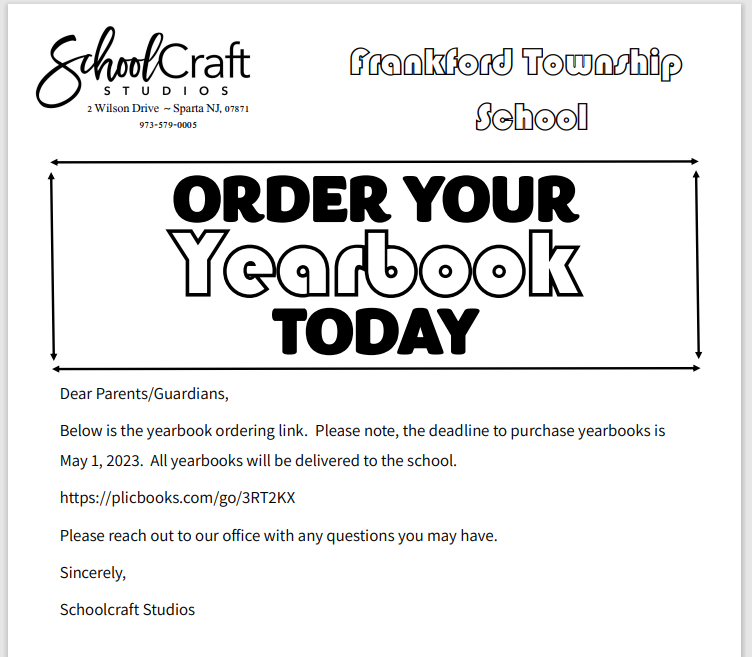 Yearbook ordering time is here!